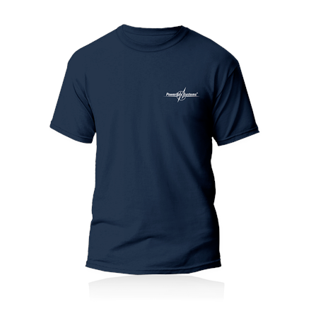 PowerBox T-Shirt "classic" - blau, Größe S