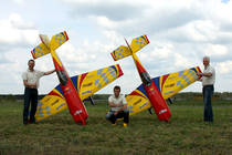 German Aerobatic Team: Randolph Brömer, Ingo Brauer, Andreas Merhout